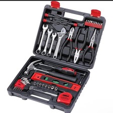 Hilka 45pc Home Tool Kit 1/4" Ratchet Wrench Socket Pliers Hammer Pliers Spanner