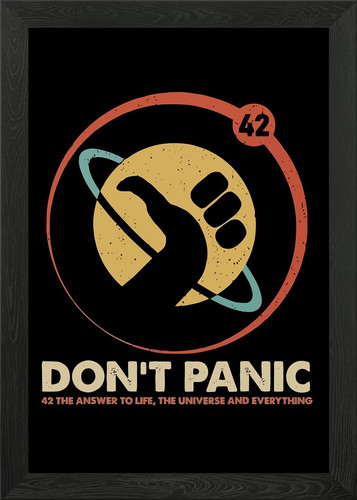 Don panic framed wall - panic, 42