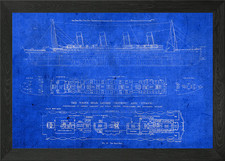 Vintage Titanic Blueprints