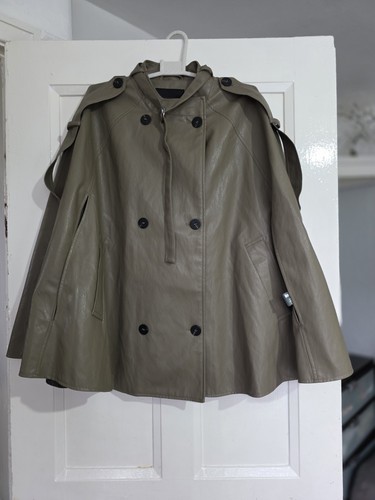 Zara faux leather cape - zara, jacket