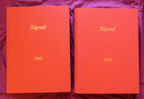 Two bound volumes signal - two,
