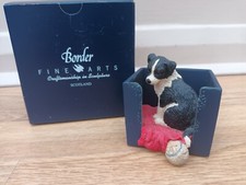 Vtg Border Fine Arts Collie Puppy "Missing Mum" . Boxed
