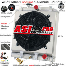 2 Row Radiator & Shroud +Fan