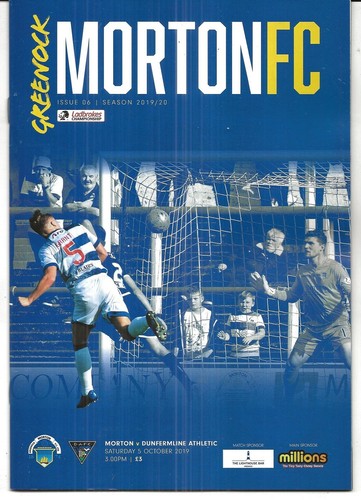 Football programme greenock - football,