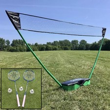 Sure Shot Quick Fit Badminton Set with Net, 2 Rackets & Shuttles – Portable