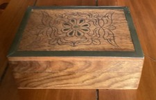 Vintage Indian Box Brass Edges And Decoration