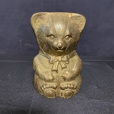 Solid brass teddy - teddy, vintage