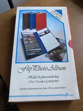 1980s Vintage Flip Photo Album Red Holds 80 4”x6” Photos Sealed