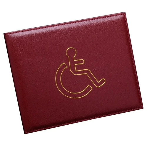 Genuine leather disabled blue - disabled,