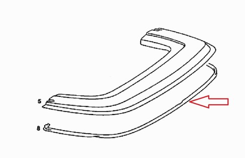 For mercedes benz seal - mercedes-benz, hood