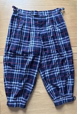 Vintage Burberrys Tartan Pure New Wool Breeks Plus Four Breeches 32” Waist ￼VGC