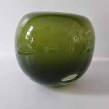 Vintage Green Studio Art Glass