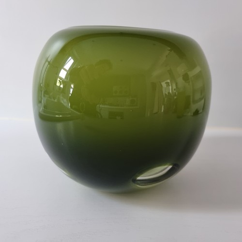Vintage green studio art glass - studio,