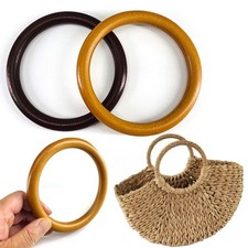 Round Wooden Bag Handle for