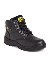 Sterling Steel Unisex SS806SM Hiker Safety Boots Black 10UK Wide EU44 New No Box