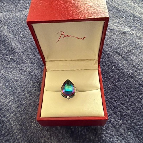 Baccarat drop crystal ring - baccarat,