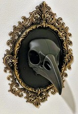 Gothic Raven Wall Art Black