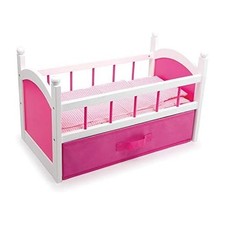 Wooden Doll Rocking Cradle Bed