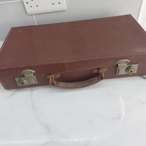 Vintage small brown leather - vintage,