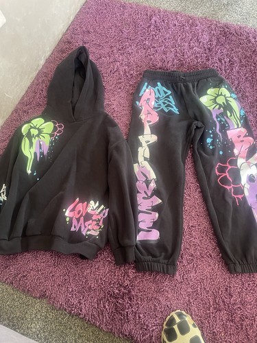 Black track suit - black, multi