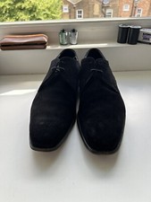 Foster & Sons Bespoke Handmade Black Suede Shoes