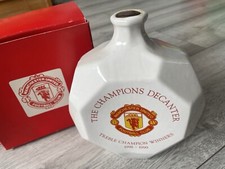 Manchester United Treble Winners Champions 1999 Whisky Decanter Ferguson Man Utd