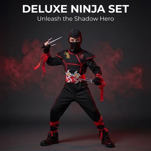 Halloween kids ninja costume - kids,