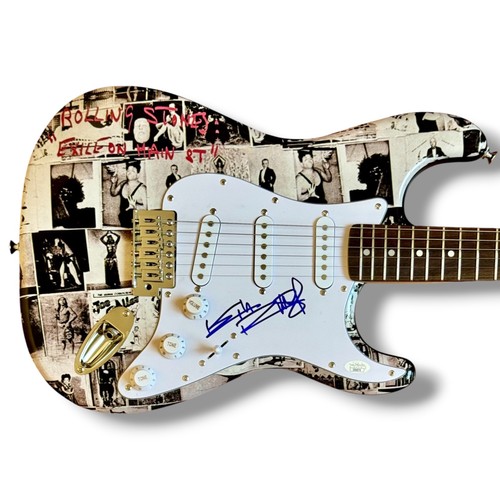 Keith richards signed guitar - keith,