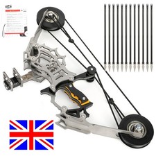 8.8" Mini Compound Bow Arrows Set 12lbs Pocket Bow Archery Shooting Toy Gift