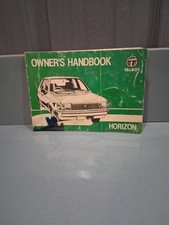 Talbot Horizon Owners Handbook