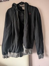 Mens Black Zip Up Fred Perry