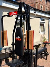 York 2001 Home Multi Gym with additional free weights