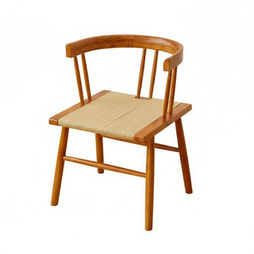 Woven cord seat chair vintage - woven,