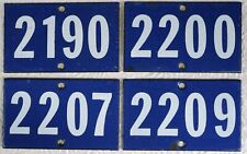 Choice of vintage French house numbers from 2002 door gate gatepost plate sign