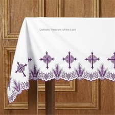 White Altar Frontal Purple