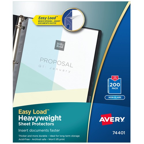 Avery clear heavyweight sheet - heavyweight,