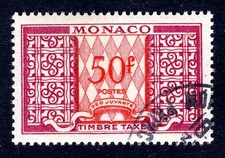 MONACO POSTAGE 1946 39 stamped