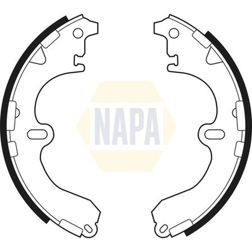 Napa brake shoe set axle - brake,