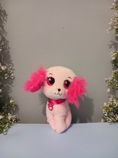 Pink Fluffy Dog Plush Toy