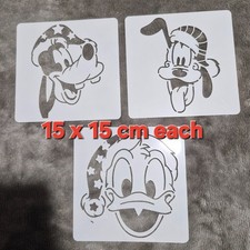 3 PLASTIC STENCILS  DISNEY