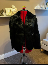 Genuine Vintage Coney Rabbit Fur Jacket Size 12