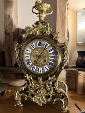 Lovely French Boulle Clock Fully Serviced Signed Bon Paris And Vincentini