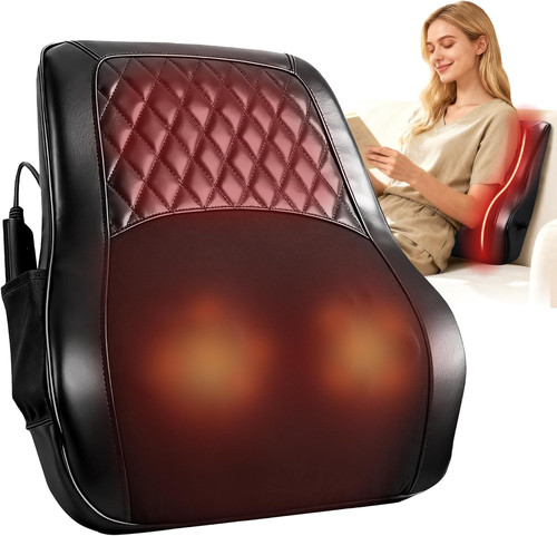 Back massager with heat - back,