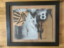 Dave Kinsey Original Artwork 2005 8" x 10" Mixed Media on Fibreboard