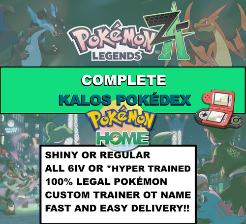 Complete legends pokedex - za,