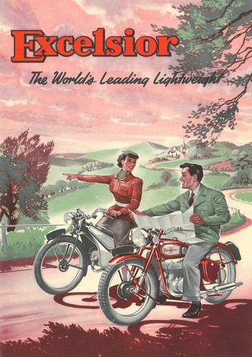 C1950 excelsior motorcycle - c1950,