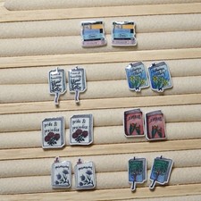 Jane Austen Book Stud Earring