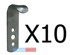 10 X Metal Trailer Cover Tie
