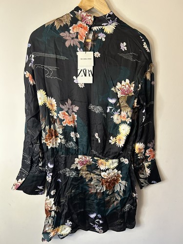 Zara camila floral satin mini - zara,