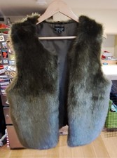 Faux Fur  Gilet Size 14